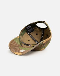 New Era New York Yankees 'Frayed Woodland' 9TWENTY Strapback Open Green