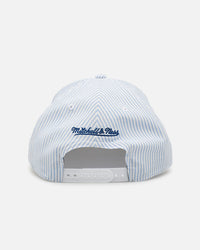 Mitchell & Ness Boston Red Sox 'Seersucker' Pro Pinch Snapback Blue/White