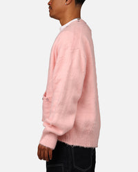 MNML Sky Jewelled Cardigan Sweater Pink
