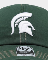 47 Brand Michigan State Spartans Trawler '47 Clean Up Strapback Dark Green