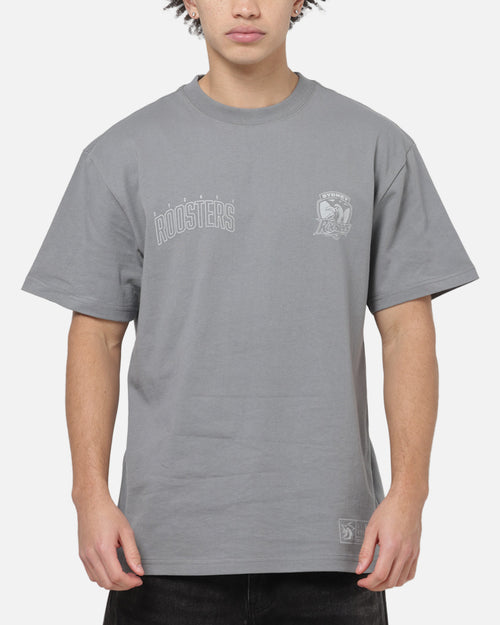 Bleacher Athletic Sydney Roosters NRL Attrition Solid T-Shirt Grey