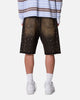 MNML Baggy Stud Denim Shorts Black