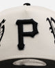 New Era Pittsburgh Pirates 'Gothic Script Two Tone' 9FORTY A-Frame Snapback Chrome/Black