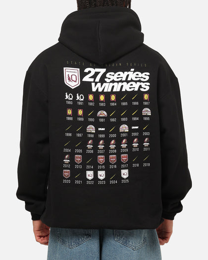 Mitchell & Ness Queensland Maroons 27 X Series Vintage Hoodie Black