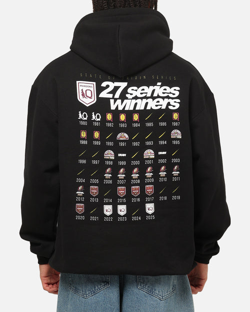 Mitchell & Ness Queensland Maroons 27 X Series Vintage Hoodie Black
