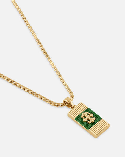 Guess Mainline Rebel Moon 26" Tag Necklace Gold