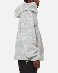 Carre Sherpa Hooded Jumper Snow Camo