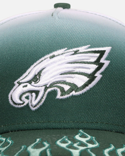 New Era Philadelphia Eagles 'Sundyed Flames' 9FORTY A-Frame Snapback Pine Green