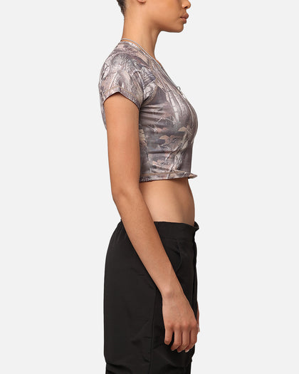 XXIII Women's Boiler Room Crop T-Shirt Hunter Camo