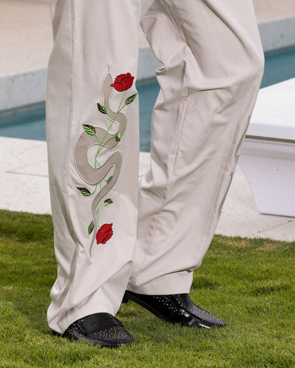 Loiter Western Trouser Off White