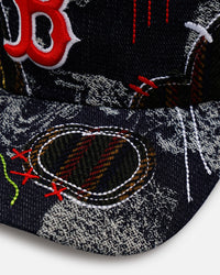 New Era Boston Red Sox 'Running Stitch' 9FORTY A-Frame Snapback Multi