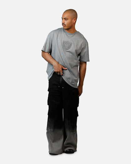 Pro Standard Las Vegas Raiders Reverse French Terry T-Shirt Grey