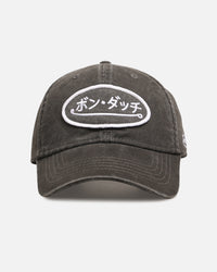 Von Dutch Japanese Script Dad Strapback Cap Washed Black