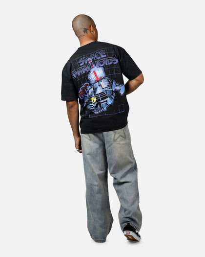 73Studio Disney Kingdom Hearts Space Paranoids Heavyweight T-Shirt Black Acidwash