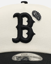 New Era Boston Red Sox 'Paisley Hit' 9FORTY A-Frame Snapback Chrome White/Black