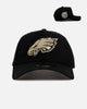New Era Philadelphia Eagles 'Raised Metallic Chainstitch' 9FORTY A-Frame Snapback Black