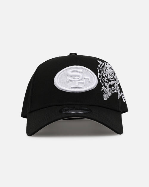 New Era San Francisco 49ers 'Ornate Rose' 9FORTY A-Frame Snapback Black/White
