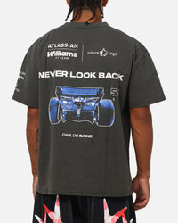 Culture Kings X Atlassian Williams F1 Team Carlos Sainz Jr. T-Shirt Black Acidwash