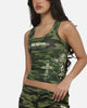 Ed Hardy Women's Crossed Tank Woodland Camo