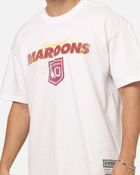 Mitchell & Ness Queensland Maroons 27 X Series Vintage T-Shirt White