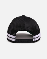 New Era New York Yankees 'Stripe' 9FORTY A-Frame Trucker Snapback Black/White