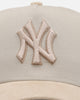 New Era New York Yankees 'Cream Suede' 9FORTY A-Frame Strapback Stone/Oatmilk