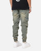 Saint Morta Rodeo Denim Joggers Dirty Blue