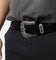 MNML Metal Cross Studded Belt Black