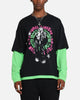 Avril Lavigne Avril Layered Long Sleeve T-Shirt Black Wash