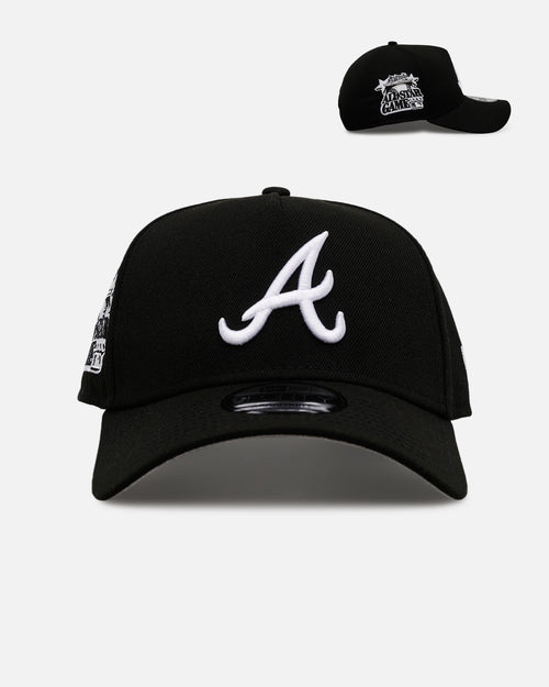 New Era Atlanta Braves 'Black And White' 9FORTY A-Frame Snapback Black/White