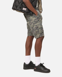 XXIII Torrent Cargo Shorts Washed Green Camo