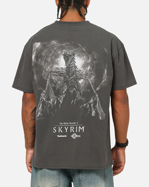 73Studio X The Elder Scrolls V: Skyrim Alduin Vintage T-Shirt Black Wash