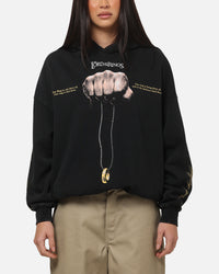 73Studio X The Lord Of The Rings The Ring Hoodie Black Acidwash