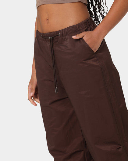 MNML Women's Parachute Pants Brown