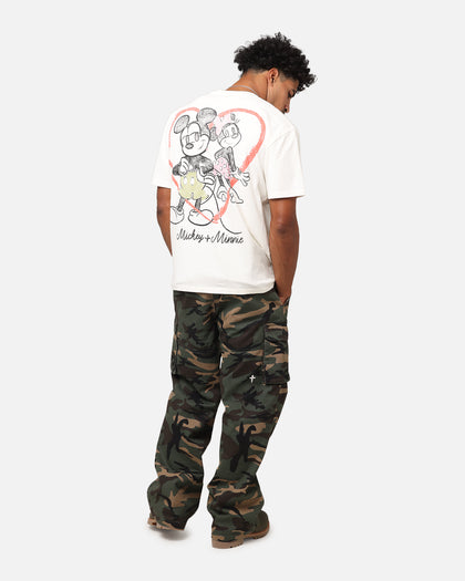 Goat Crew Disney’s Mickey Mouse & Minnie Mouse Heavy T-Shirt Off White