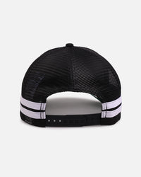 New Era Pittsburgh Steelers 'Stripe' 9FORTY A-Frame Trucker Snapback Black/White