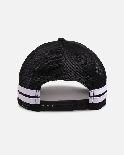 New Era Pittsburgh Steelers 'Stripe' 9FORTY A-Frame Trucker Snapback Black/White