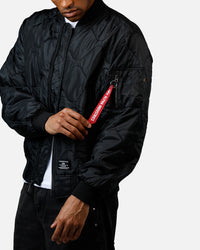 Alpha Industries L-2B Quilted Flight Jacket Black