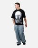 73Studio Star Wars Stand Off Glitter T-Shirt Black Acidwash