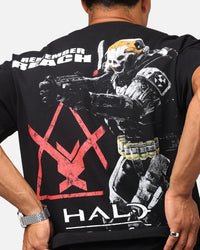 73Studio X Halo Halo Reach Emile Big Head Heavyweight T-Shirt Black