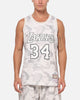 Mitchell & Ness Los Angeles Lakers Shaquille O'Neal #34 Snow Camo Energy Swingman Jersey Vintage White