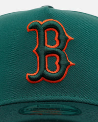 New Era Boston Red Sox 'Citrus 2.0' 9FORTY A-Frame Snapback Dark Green/Orange