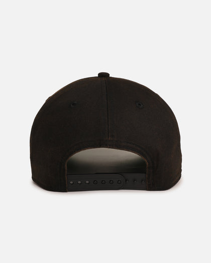 New Era Detroit Tigers 'Washed Black Gothic Script' 9FORTY A-Frame Snapback Black