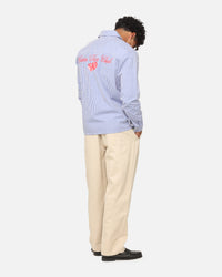 Carre Dice Club Long Sleeve Button Up Shirt Pinstripe