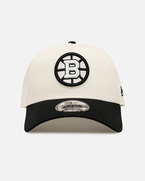 New Era Boston Bruins 'Easy Chrome Black' 9FORTY A-Frame Snapback Chrome/Black