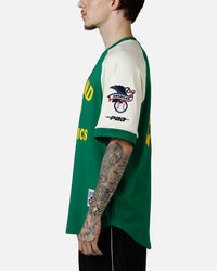 Pro Standard Oakland Athletics Double Knit Raglan T-Shirt Green