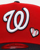 New Era Washington Nationals 'Baseball Hearts' 9FORTY A-Frame Snapback Official Team Color