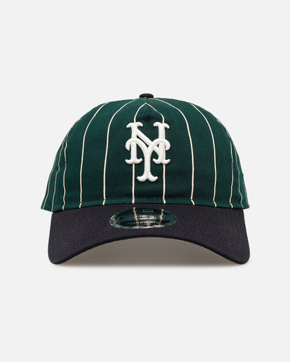 New Era New York Mets 'Pinstripe' 9FORTY A-Frame Snapback Dark Green