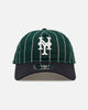 New Era New York Mets 'Pinstripe' 9FORTY A-Frame Snapback Dark Green