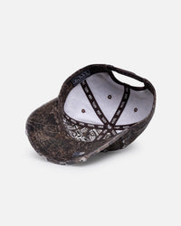 Von Dutch Distressed Dad Strapback Brown Camo